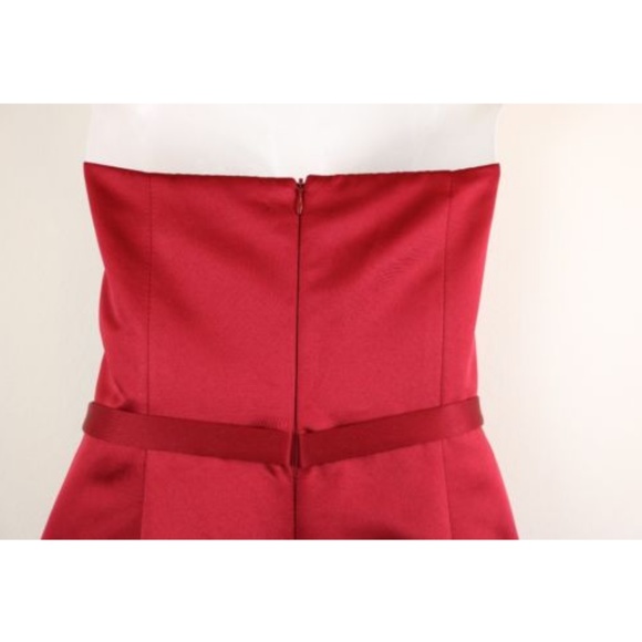 Davids Bridal Womens Dress Red Strapless Brooch - Picture 5 of 6